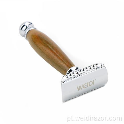 Melhor alça de madeira Safety Razor Handle Razor Blade Razor Double Edge